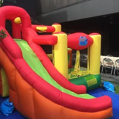 Hire Action Air (3x3m) Castle with slide and Basketball Ring inside