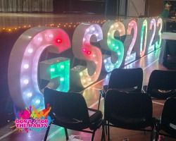 Hire LED Light Up Letter - 120cm - V, from Don’t Stop The Party
