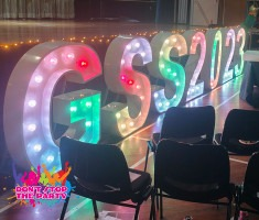 Hire LED Light Up Letter - 120cm - V, in Geebung, QLD