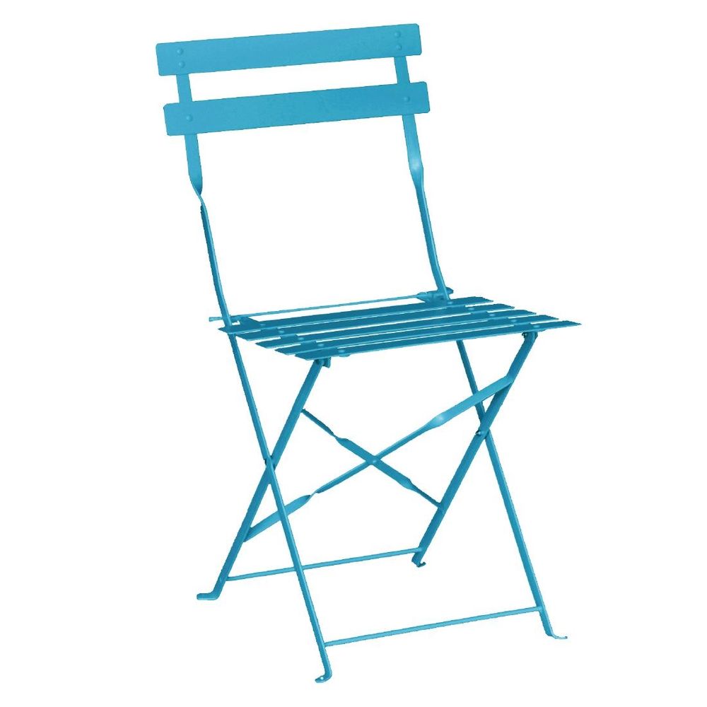 Hire Folding Chair – Parisian – Pavement – Blue, hire Chairs, near Moorabbin image 1