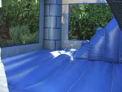 Hire (5.5m x 5m) Large Blue Combo Castle, hire Jumping Castles, near Brighton East