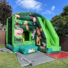 Hire ANIMAL KINGDOM COMBO WITH SLIDE POP UPS BASKETBALL HOOP AND OBSTACLES