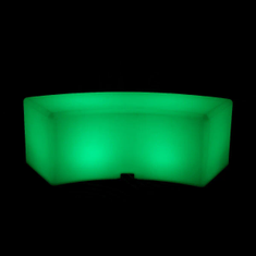 Hire Glow Curved Bench Hire