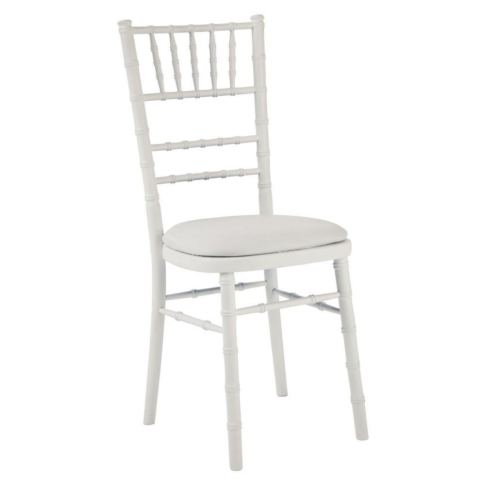 Hire White Tiffany Padded Chair Hire, hire Chairs, near Traralgon