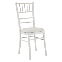 Hire White Tiffany Padded Chair Hire