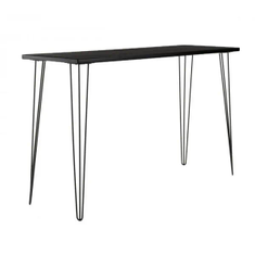 Hire Black Hairpin High Bar Table with Black Top Hire