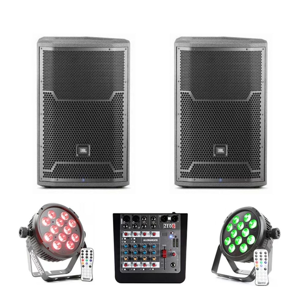 Hire PA System with Basic Lighting, hire Speakers, near Annerley