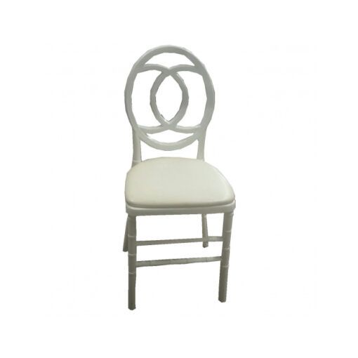 Hire White Chanel Chair with White Cushion, hire Chairs, near Chullora