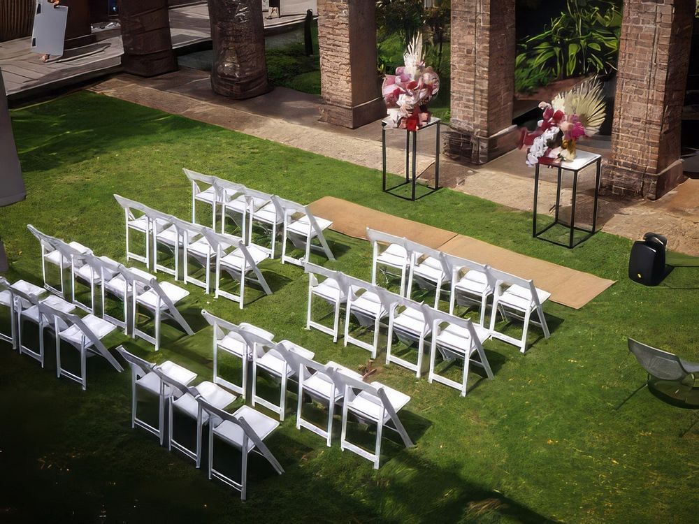Hire White Padded Folding Chair Hire (Gladiator chair), hire Chairs, near Auburn image 2