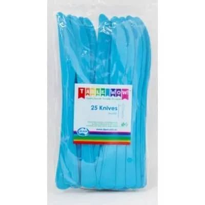 Hire Plastic Knives Blue (25 Pack)