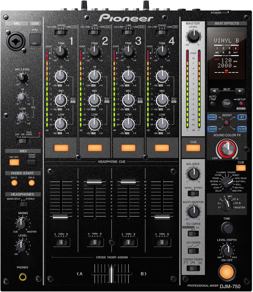 Hire 1 x Pioneer DJM-750 Mixer, hire DJ Controllers, near Tempe
