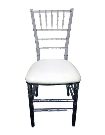 Hire Clear Tiffany Chair with White Cushion Hire, hire Chairs, near Wetherill Park