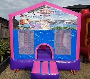 Hire Sofia the First (3x3m) Castle with Basketball Ring inside