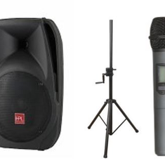 Hire PA System - 1x Speaker, 1x Stand & 1x Wireless Microphones, in Bibra Lake, WA