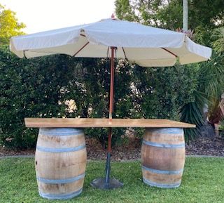 Hire Bar & Barrel + Umbrella Package, hire Tables, near Underwood