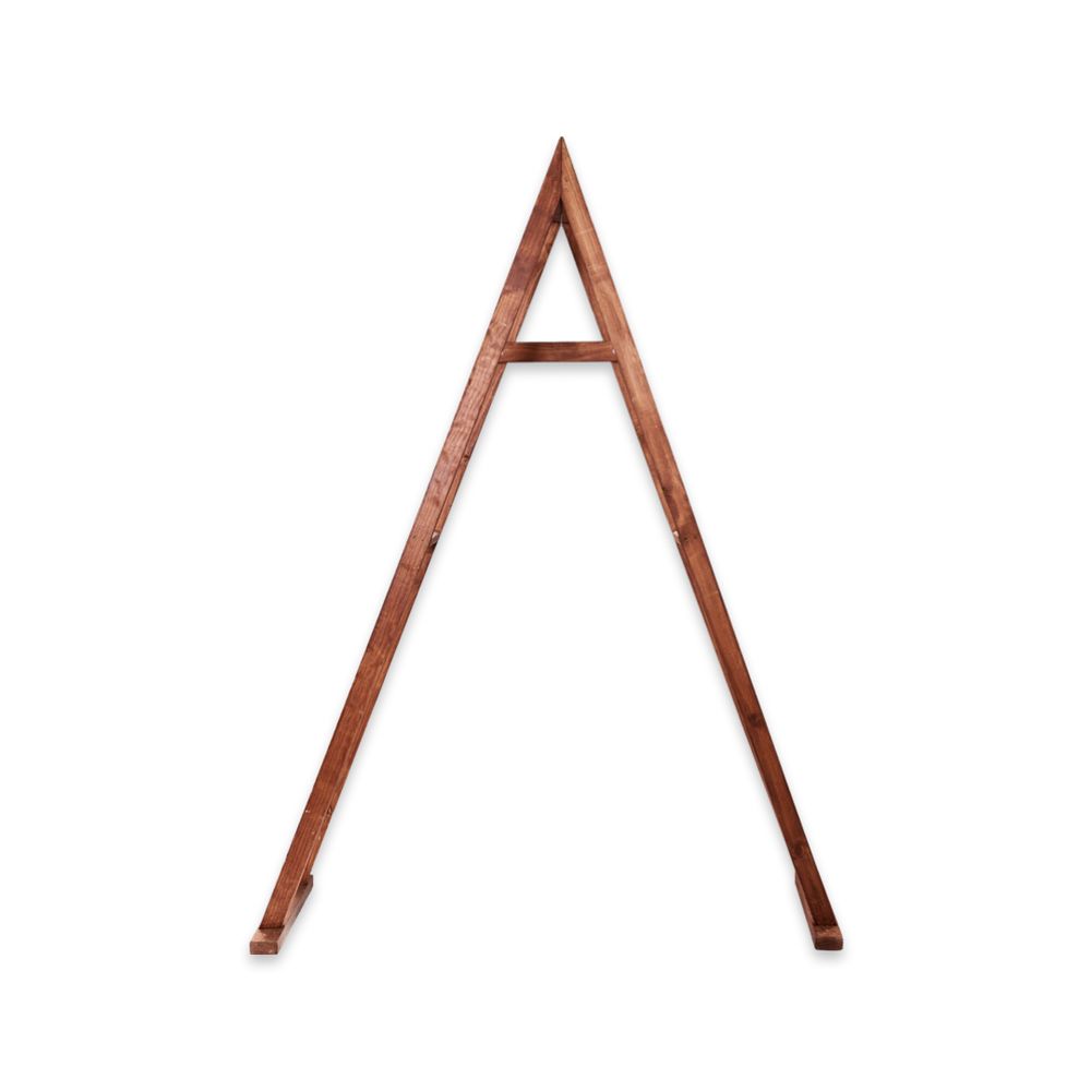 Hire THE WOODEN A-FRAME WEDDING ARCH WALNUT BROWN, hire Miscellaneous, near Brookvale image 1