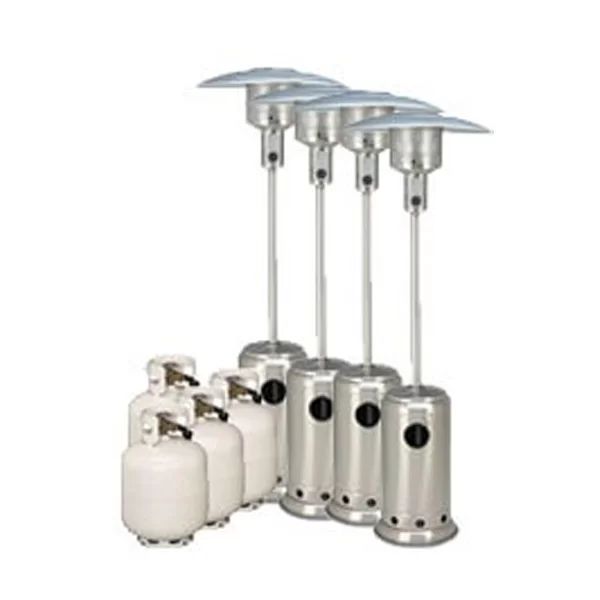 Hire Package 4 – 4 x Mushroom heater with gas bottles included, hire Miscellaneous, near Blacktown