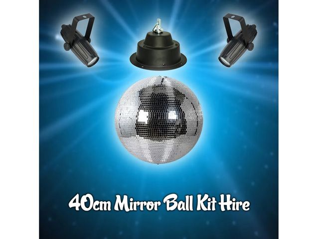 Hire 40CM MIRROR BALL KIT, hire Party Lights, near Acacia Ridge