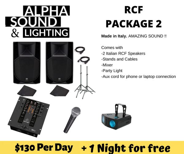 Hire RCF Speaker Hire Package 2