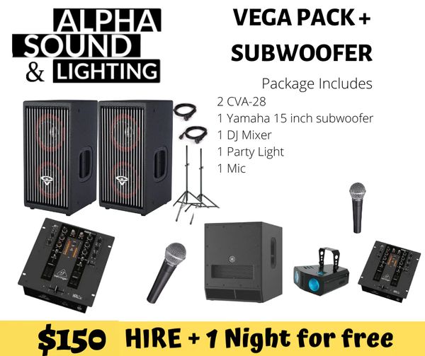 Hire Hire Vega Package