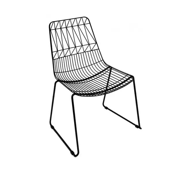 Hire Black Wire Chair / Black Arrow Chair Hire, from Melbourne Party Hire Co