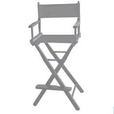 Hire Tall Black Director Chair (Makeup Chair) Hire