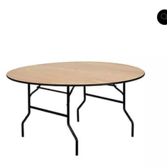 Hire Wooden Round Table Hire 6 Feet