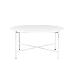 Hire White Round Cross Coffee Table Hire – White Top