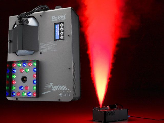 Hire Z1520 1500W Fog Jet with 22x3W RGB LEDs and DMX, hire Party Lights, near Kingsgrove