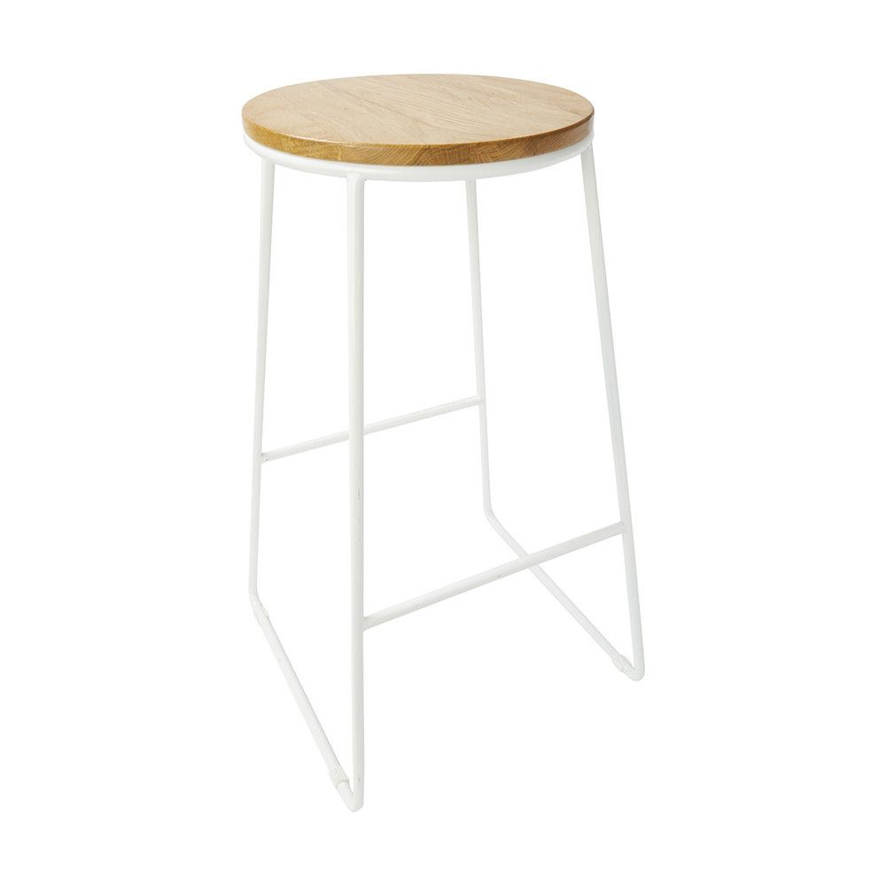 Hire Bar Stool - Industrial with white legs, hire Chairs, near Heidelberg West
