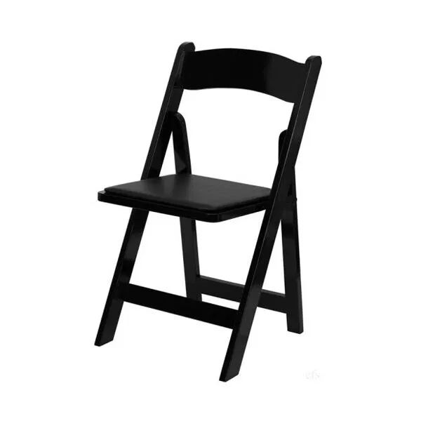 Hire Black Padded Folding Chair / Black Gladiator Chair Hire